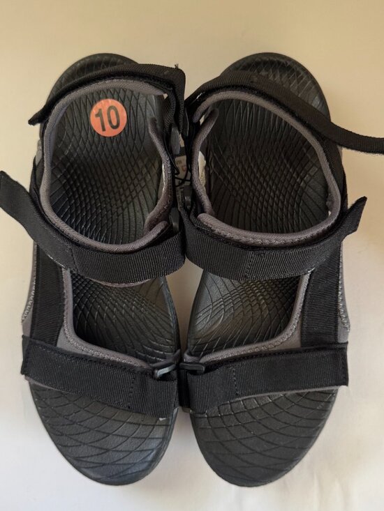 Men\'s Ecko Unltd Athletic Strappy Sandals Grey Black Size 10 US main image 10